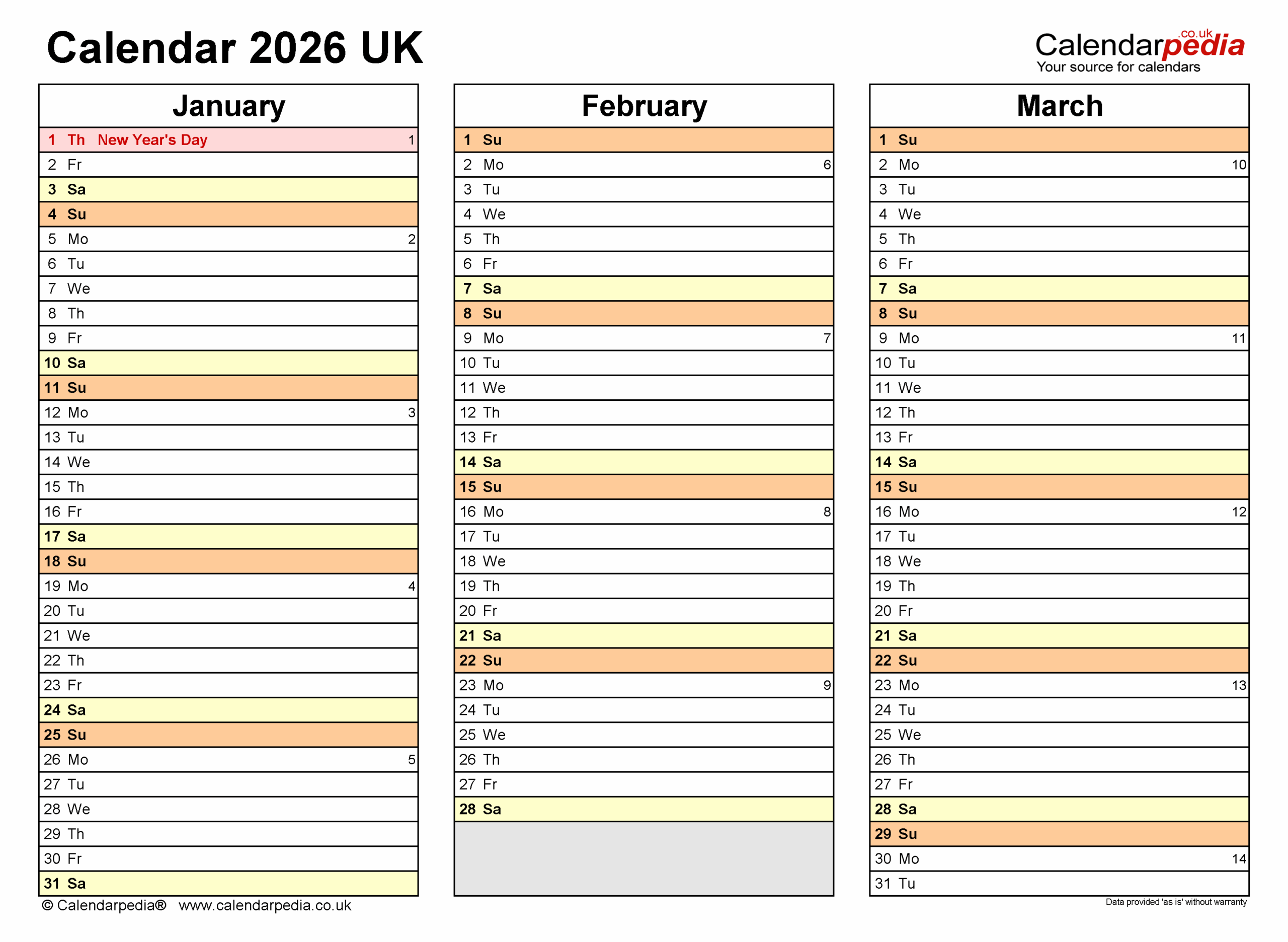 Year Planner 2026 Printable Uk Moria Tierney